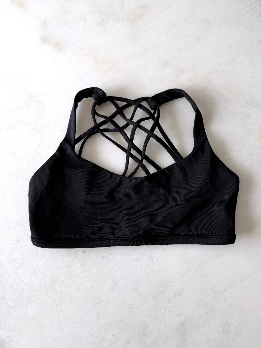 Lululemon Free To Be Bra (wild) Black size 6 strappy